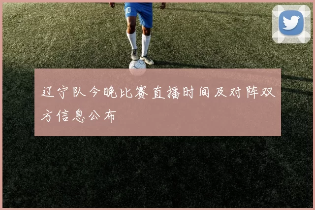 辽宁队今晚比赛直播时间及对阵双方信息公布
